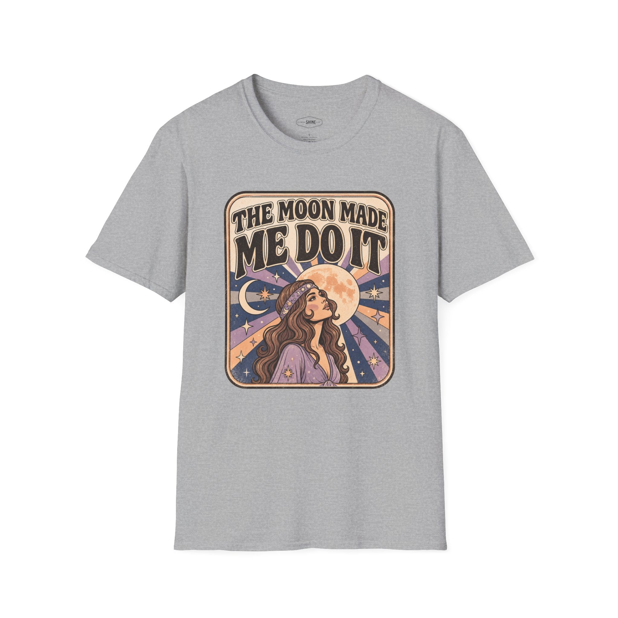 The Moon Made Me Do It T-Shirt Vintage Design