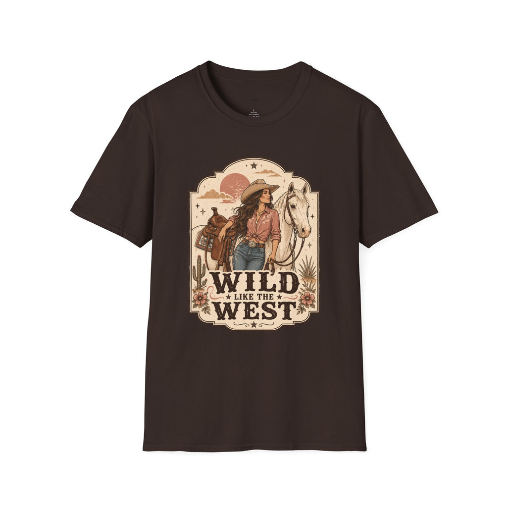 Wild Like the West T-Shirt Vintage Design