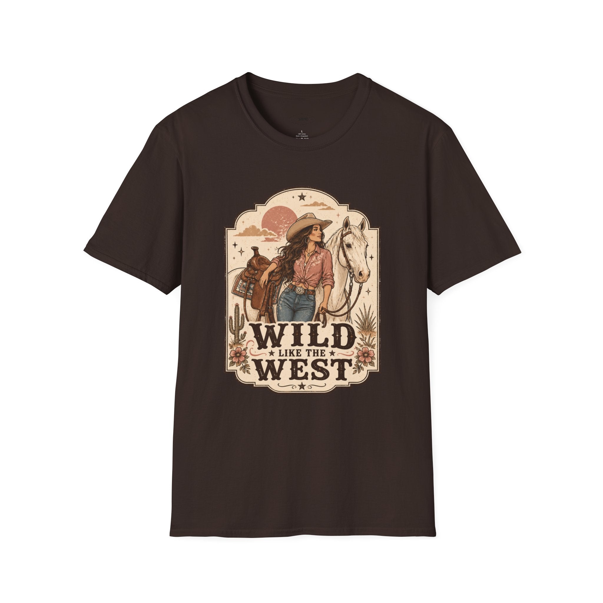 Wild Like the West T-Shirt Vintage Design