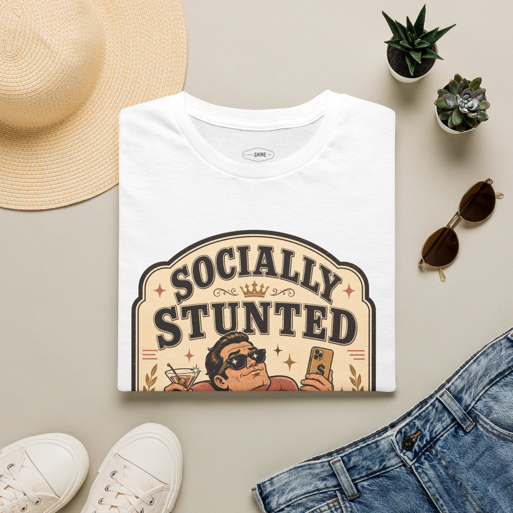 Socially Stunted Human T-Shirt Vintage Design