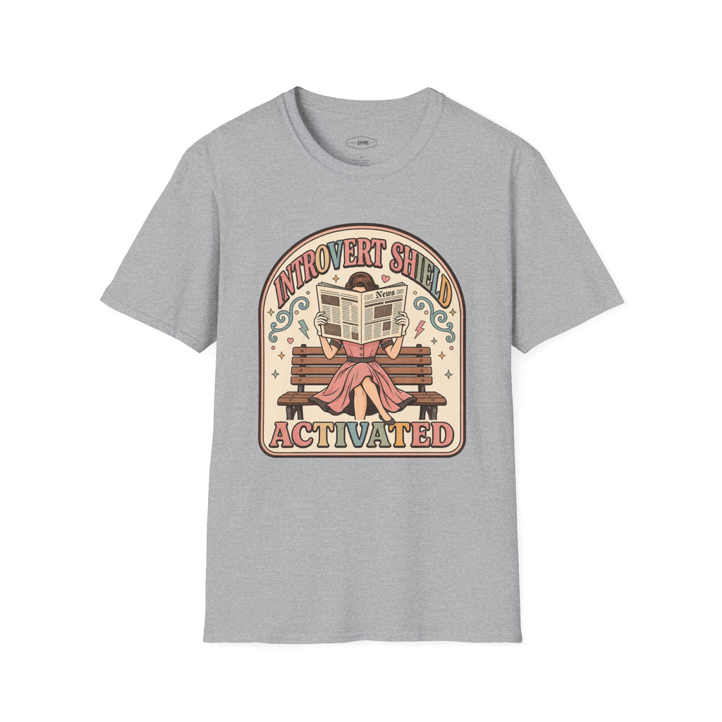 Introvert Shield Activated T-Shirt Vintage Design