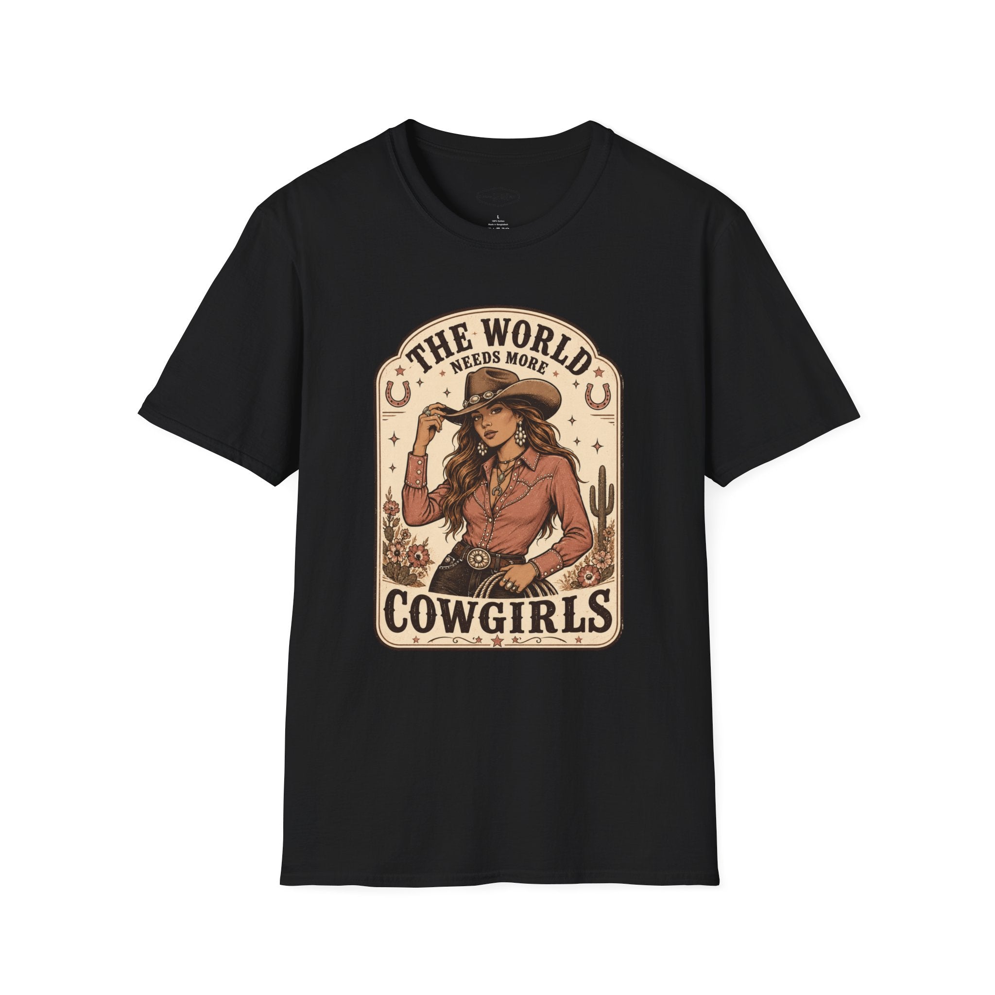 The World Needs More Cowgirls T-Shirt Vintage Design