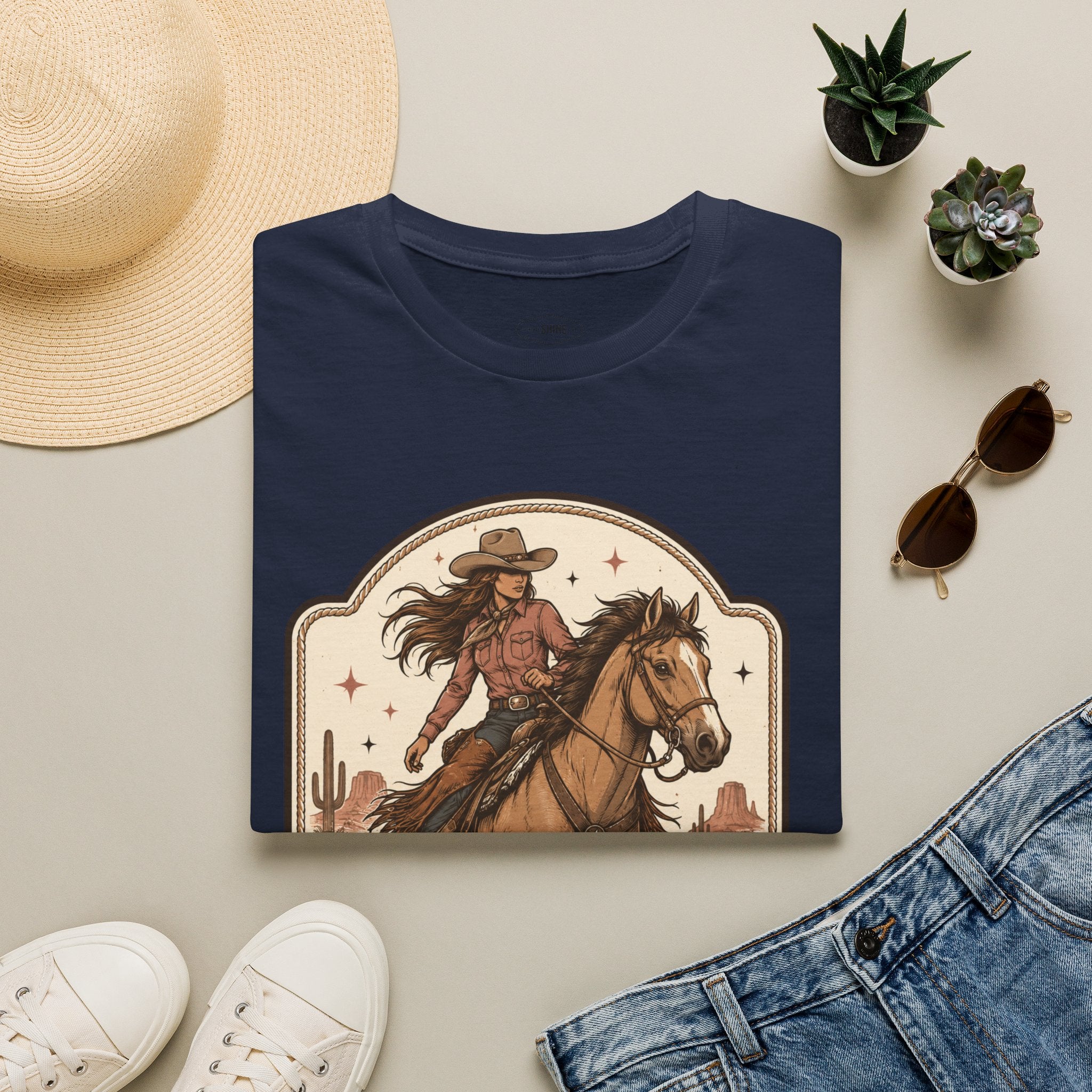 Cowgirls Like It Offroad T-Shirt Vintage Design