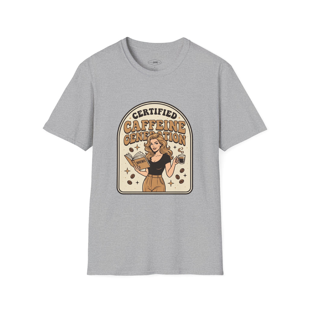 Certified Caffeine Generation T-Shirt Vintage Design