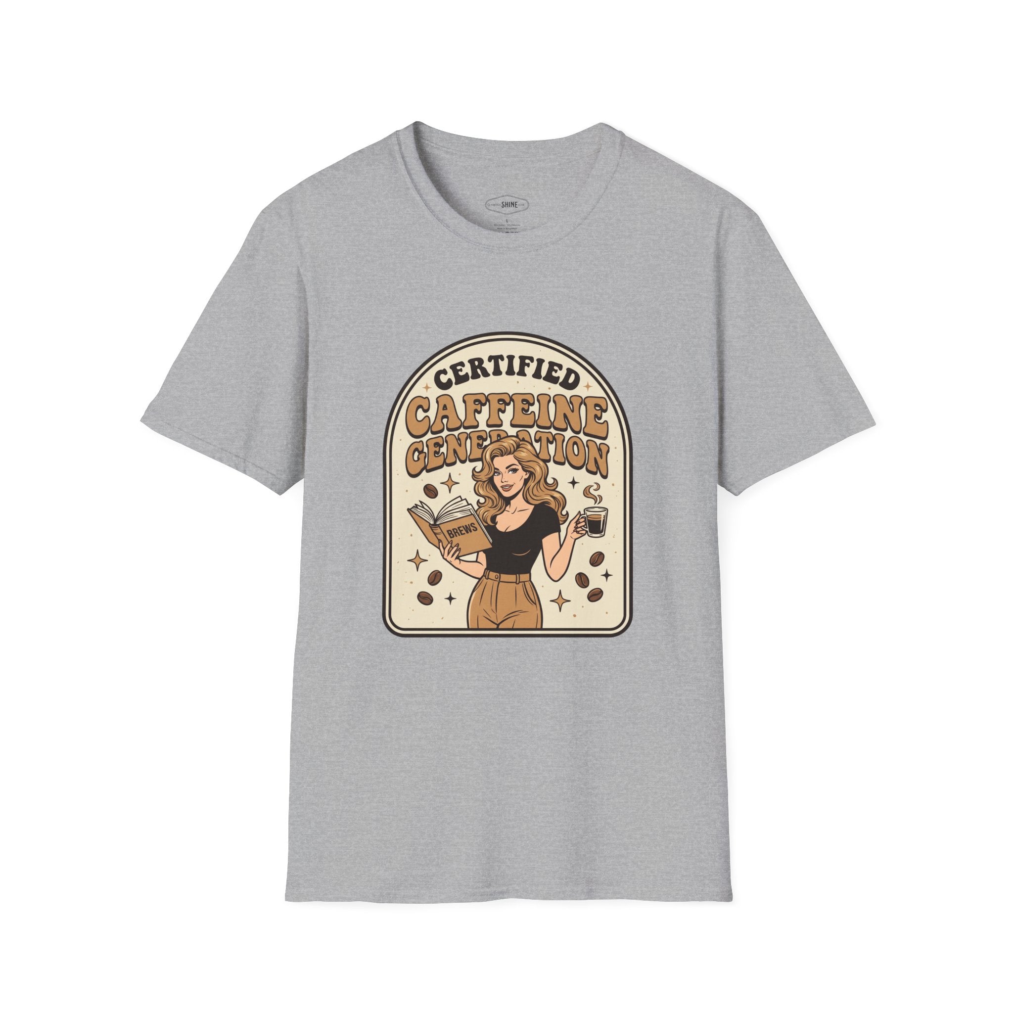 Certified Caffeine Generation T-Shirt Vintage Design