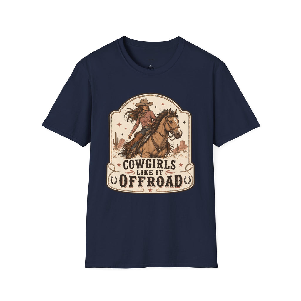 Cowgirls Like It Offroad T-Shirt Vintage Design