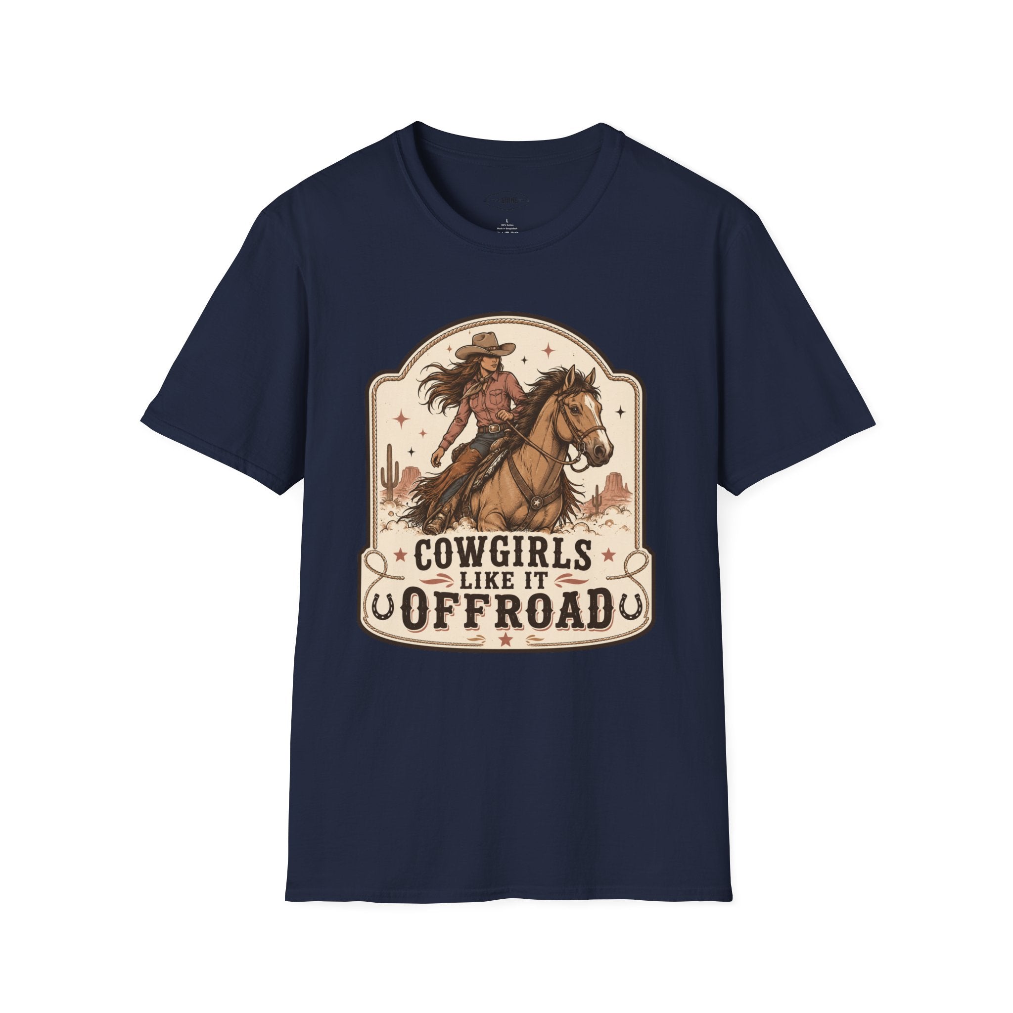 Cowgirls Like It Offroad T-Shirt Vintage Design
