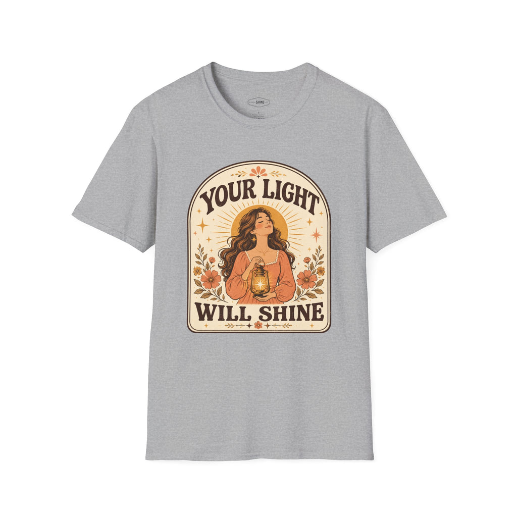 Your Light Will Shine T-Shirt Vintage Design