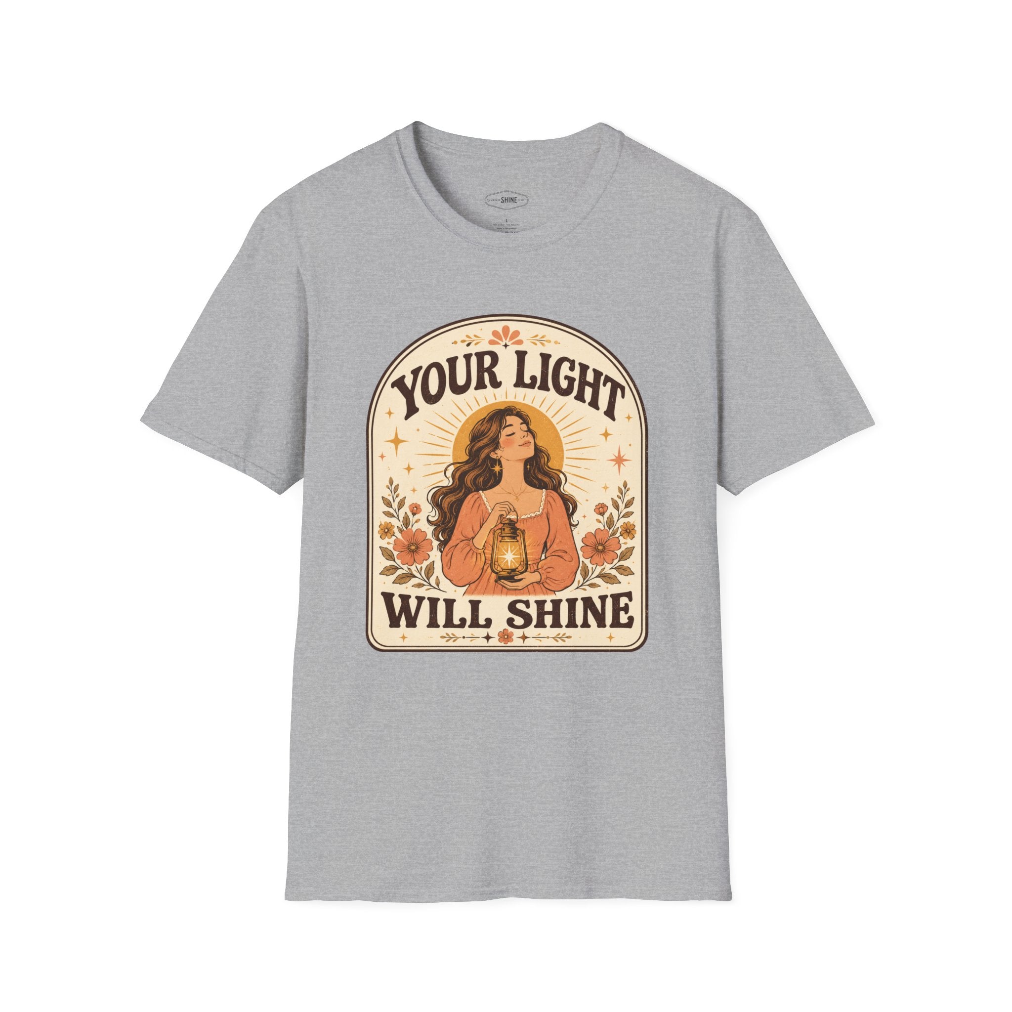 Your Light Will Shine T-Shirt Vintage Design