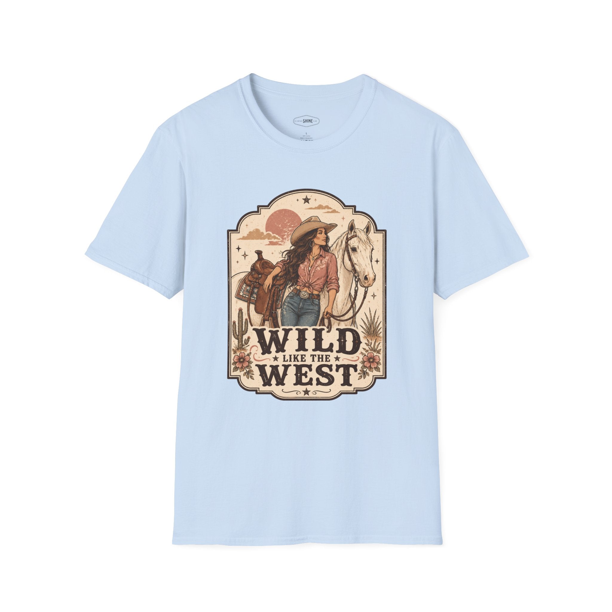 Wild Like the West T-Shirt Vintage Design