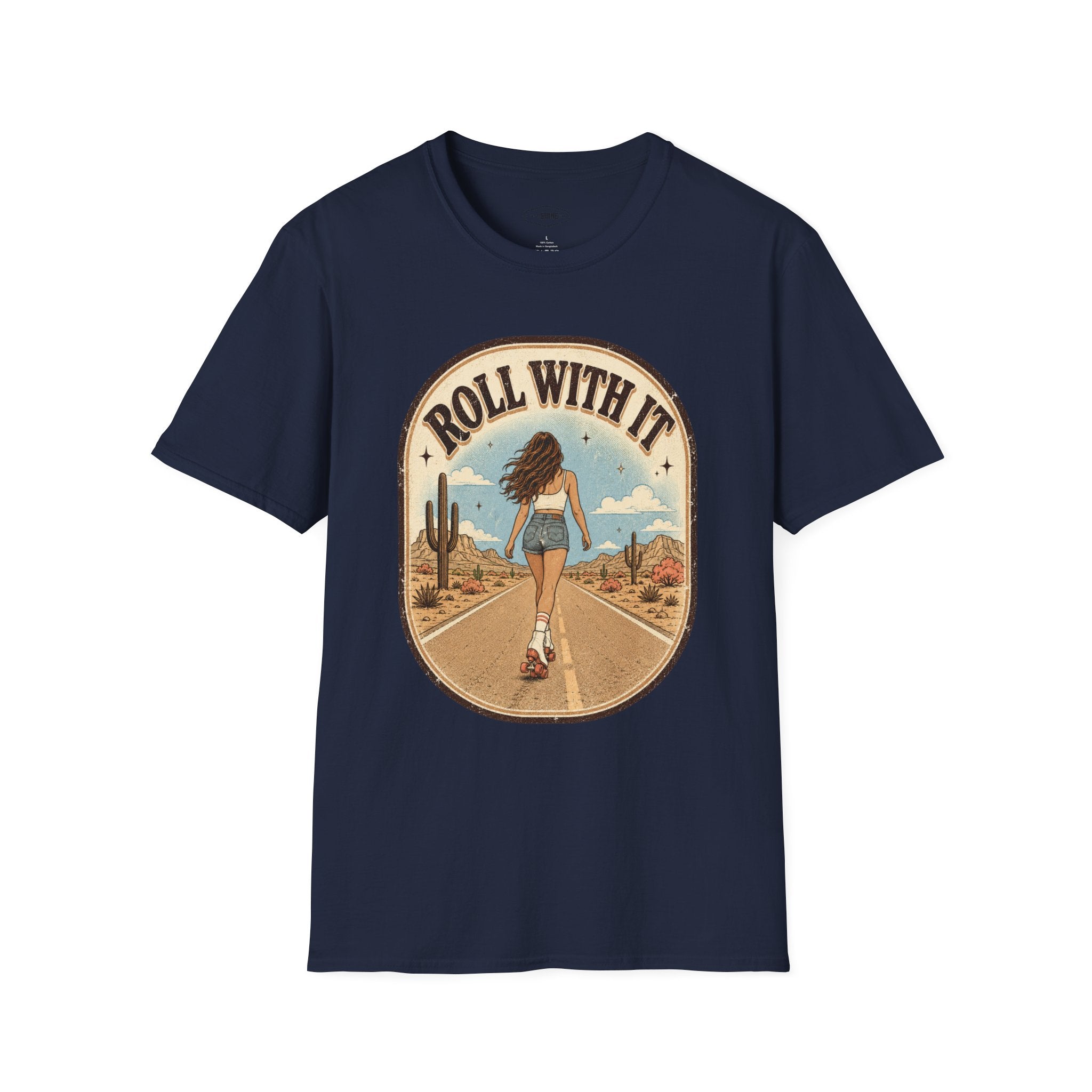 Roll With It T-Shirt Vintage Design