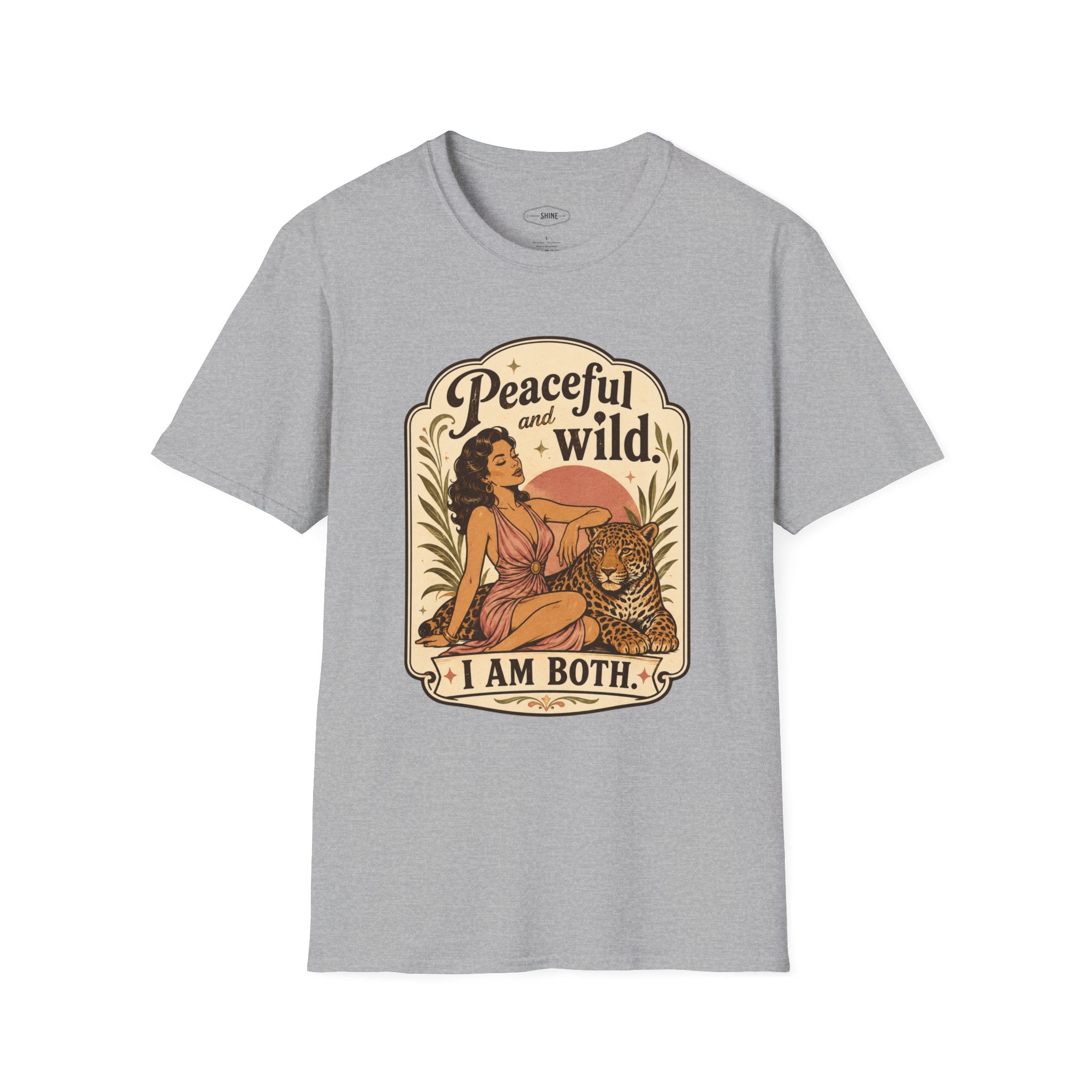 Peaceful and Wild, I Am Both T-Shirt Vintage Design