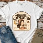 Astrologically Caffeinated T-Shirt Vintage Design