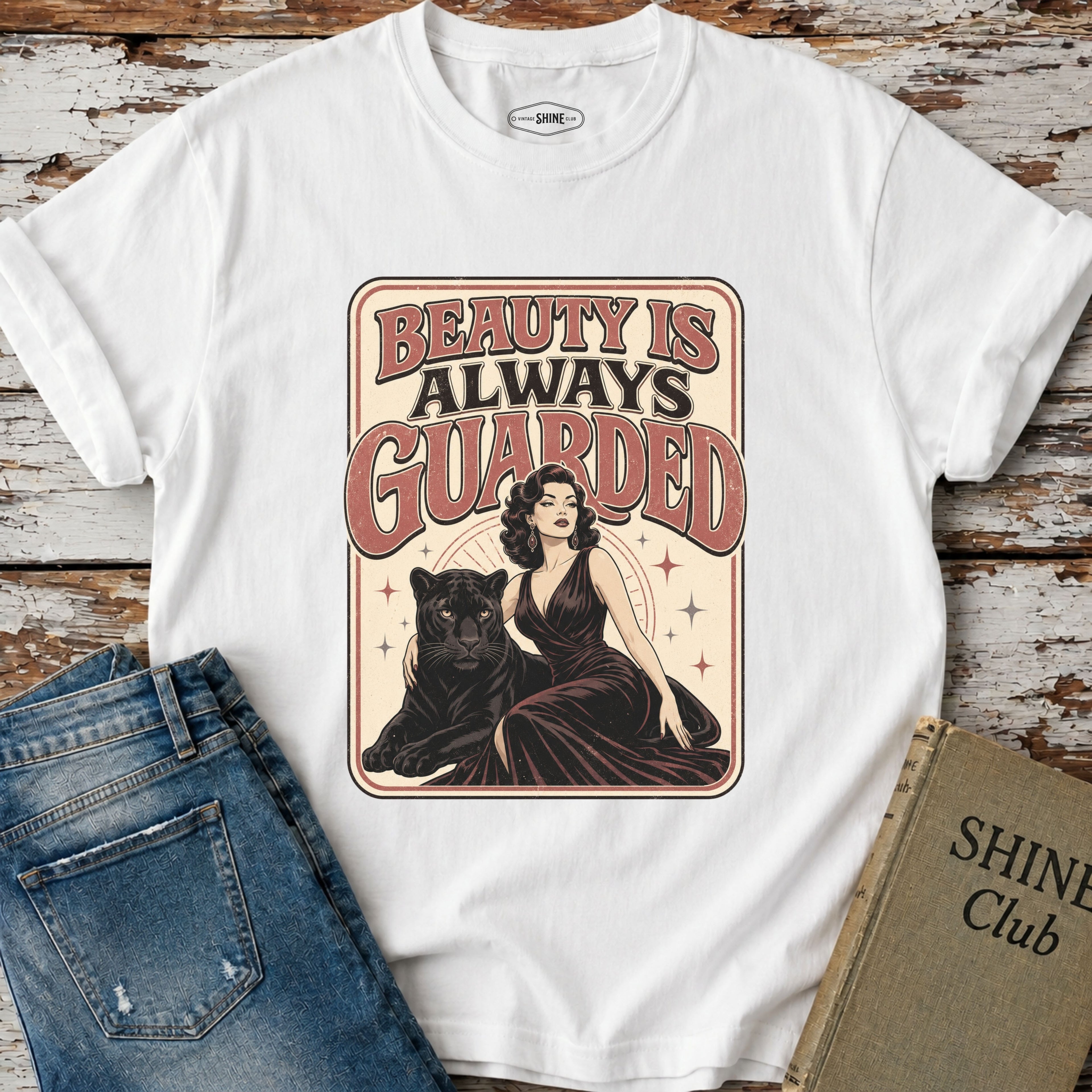 Beauty Is Always Guarded T-Shirt Vintage Design