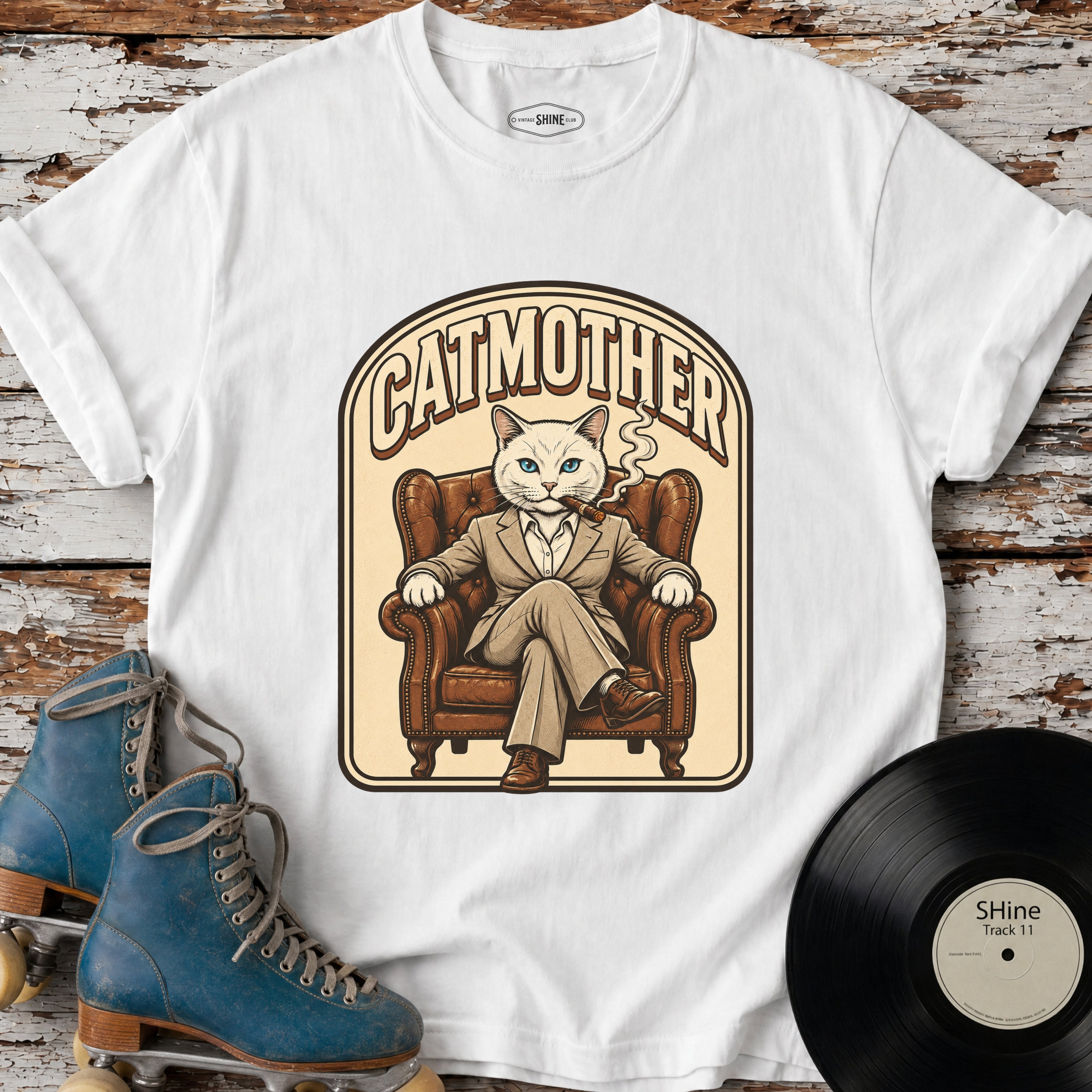 Catmother T-Shirt Vintage Design