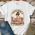 Cutie With a Coffee Habit T-Shirt Vintage Design