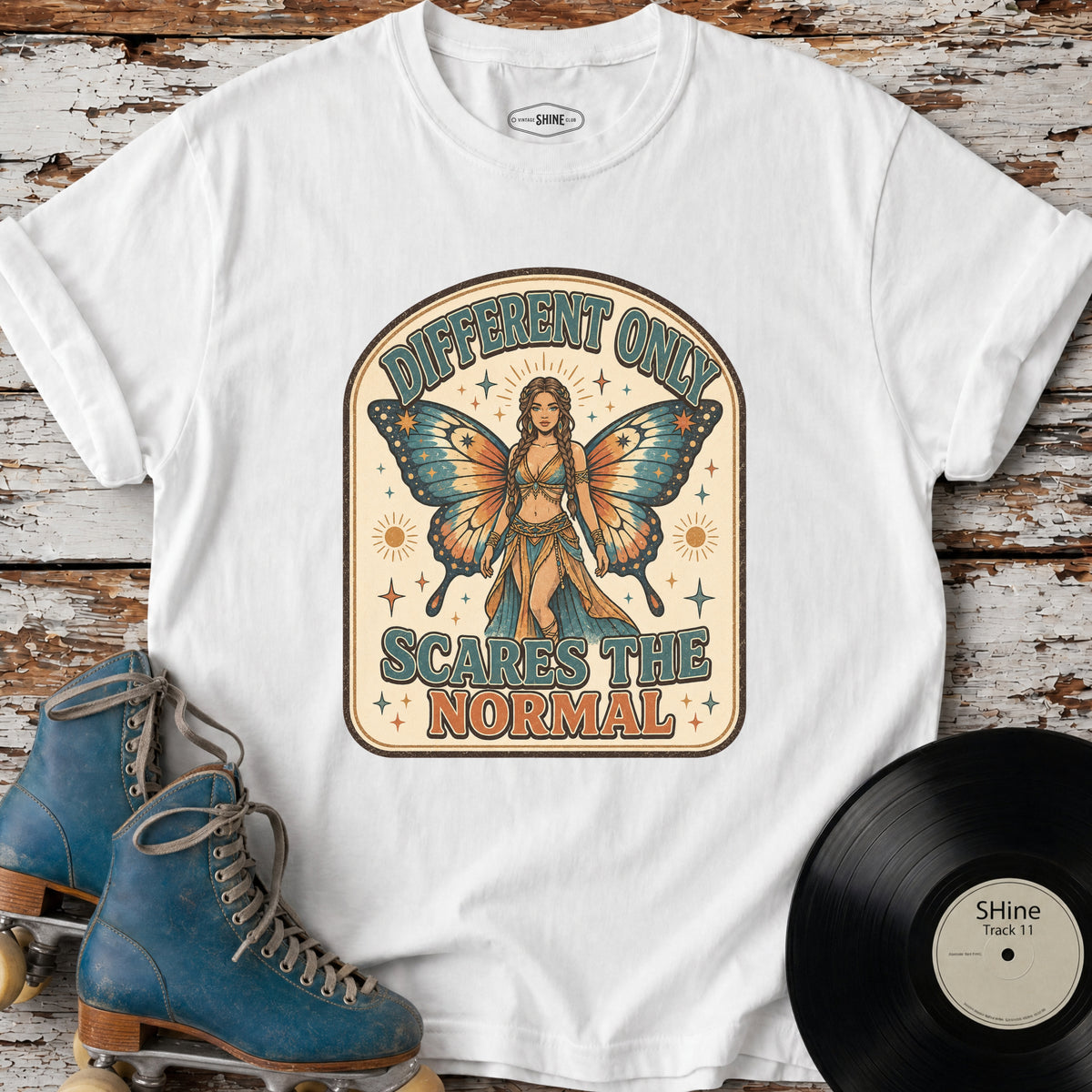 Different Only Scares the Normal T-Shirt Vintage Design