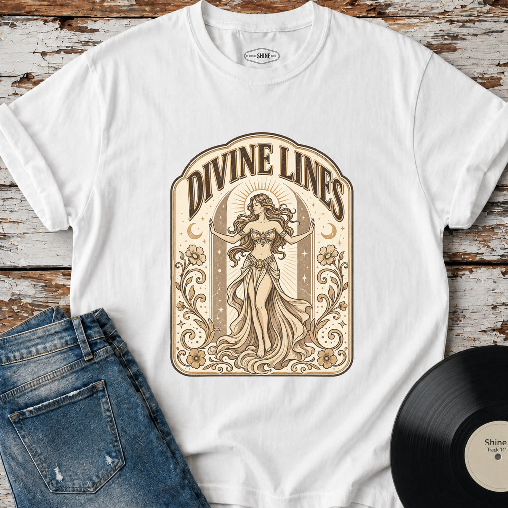 Divine Lines T-Shirt Vintage Design