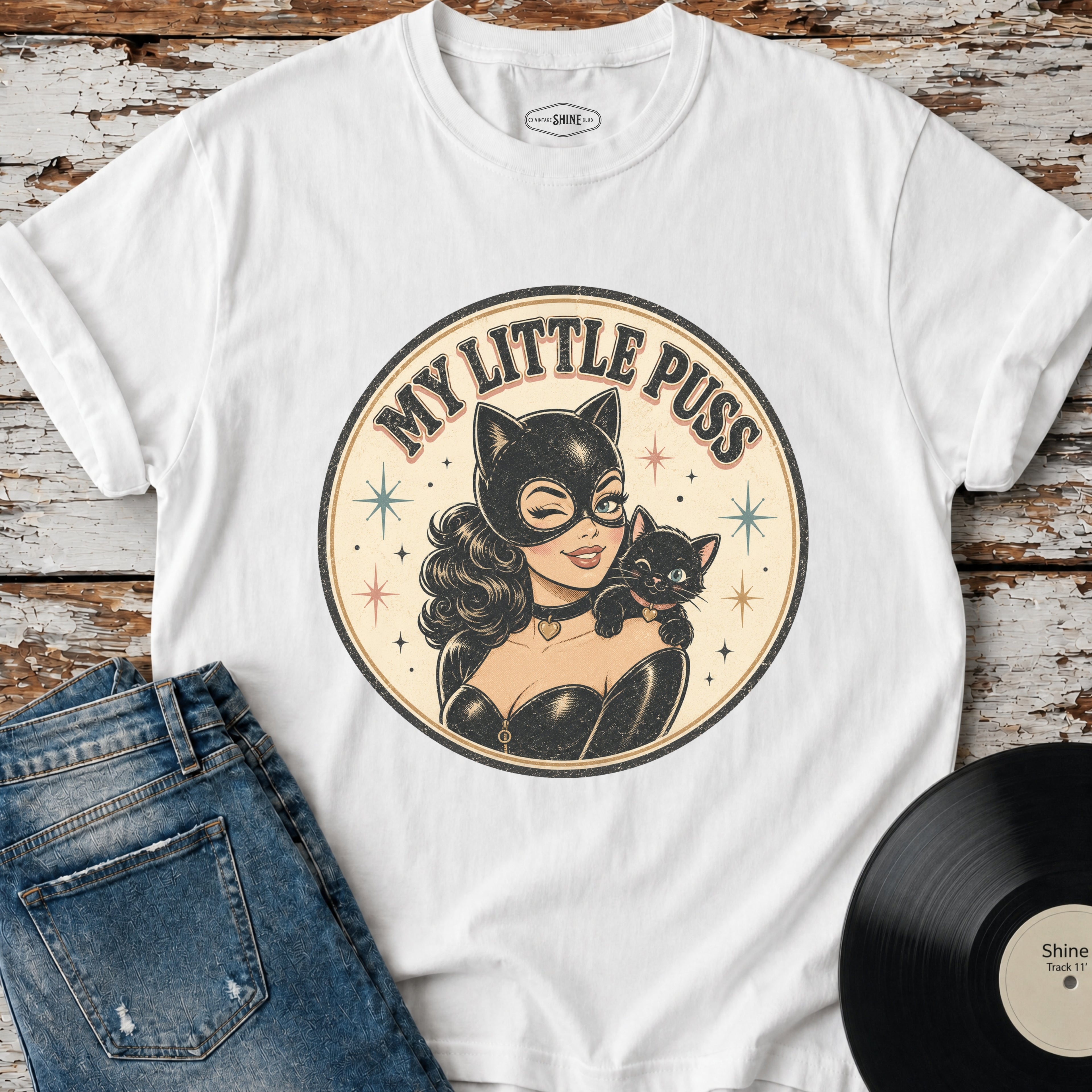 My Little Puss T-Shirt Vintage Design