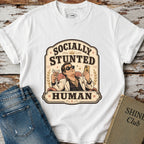 Socially Stunted Human T-Shirt Vintage Design