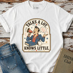 Talks a Lot Knows Little T-Shirt Vintage Design
