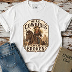 Wild Cowgirls Can't Be Broken T-Shirt Vintage Design