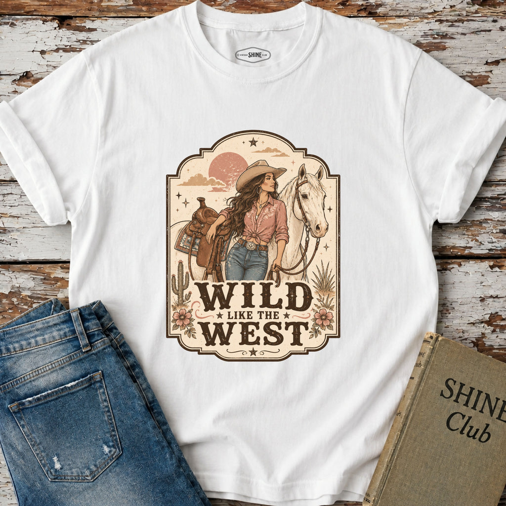 Wild Like the West T-Shirt Vintage Design