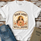 Your Light Will Shine T-Shirt Vintage Design